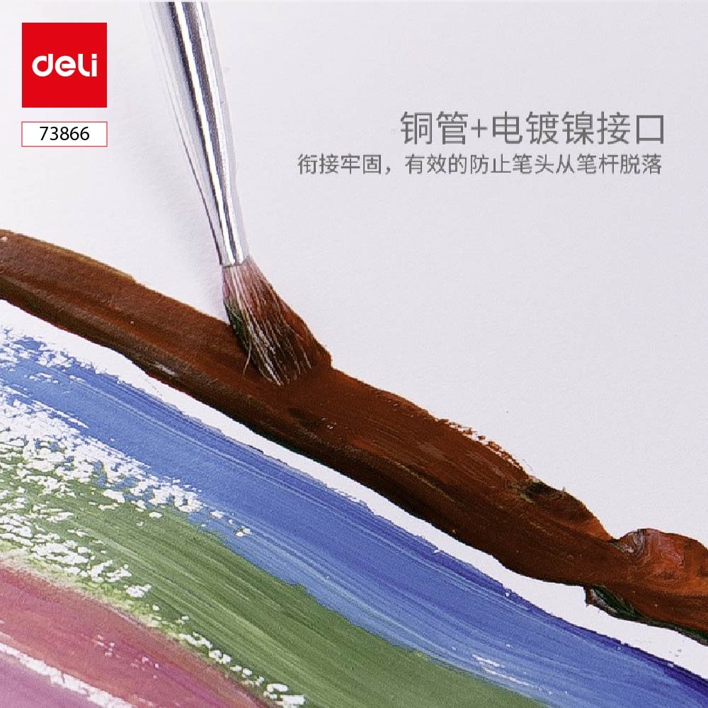 73866-0 ديلي مجموعة فرشاة ألوان غواش - رأس مشطوف - أزرق - E73866